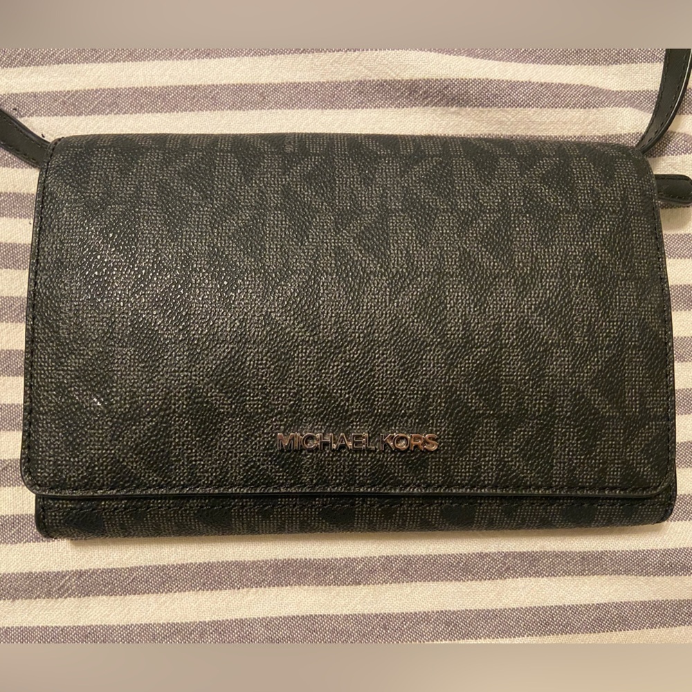 Michael Kors Charcoal Monogram Wallet